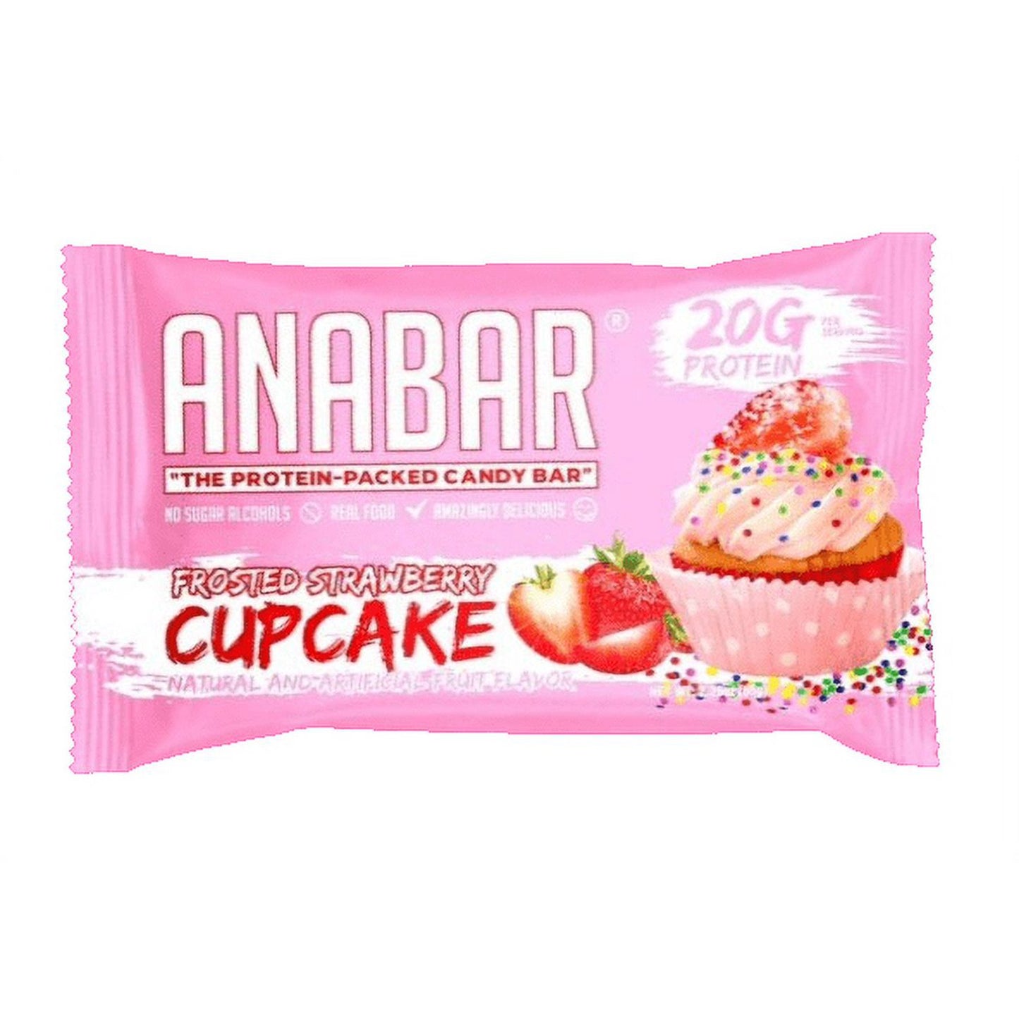 Anabar - Frosted Strawberry Cupcake - Protein Bar