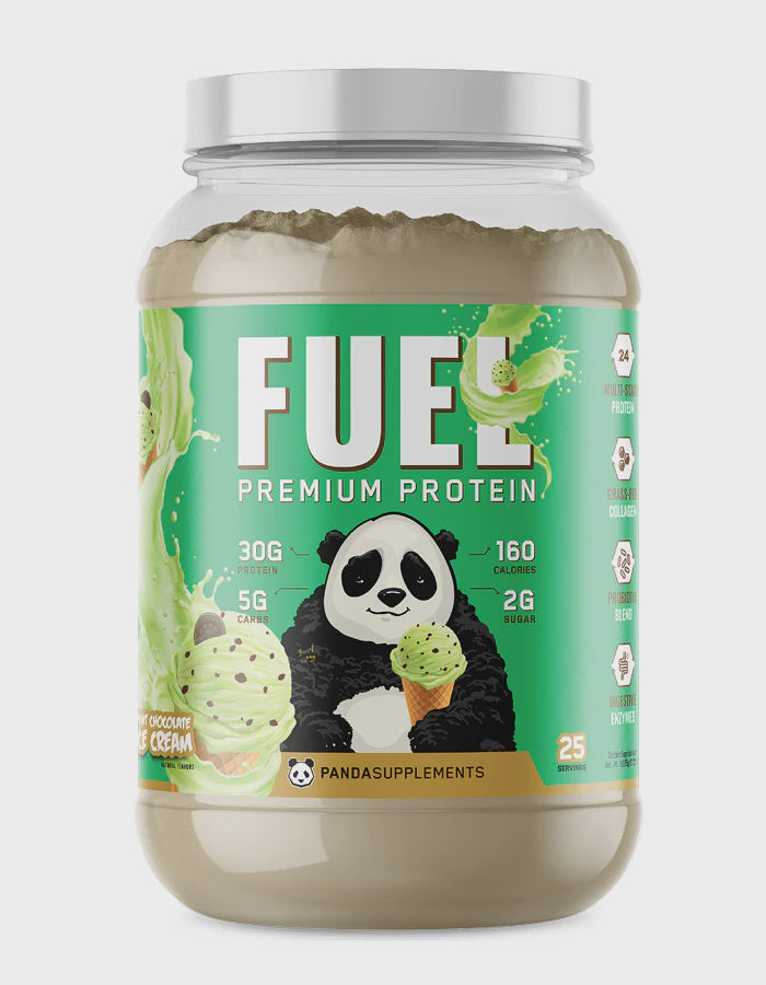 Panda - Fuel Premium Protein Mint Chocolate Chip Ice Cream - Protein Powder