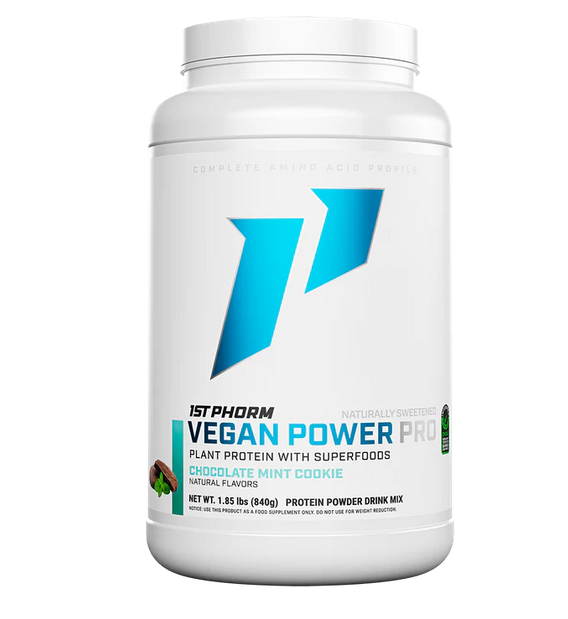 1st Phorm - Vegan Power Pro - Chocolate Mint Cookie - Protein Powder