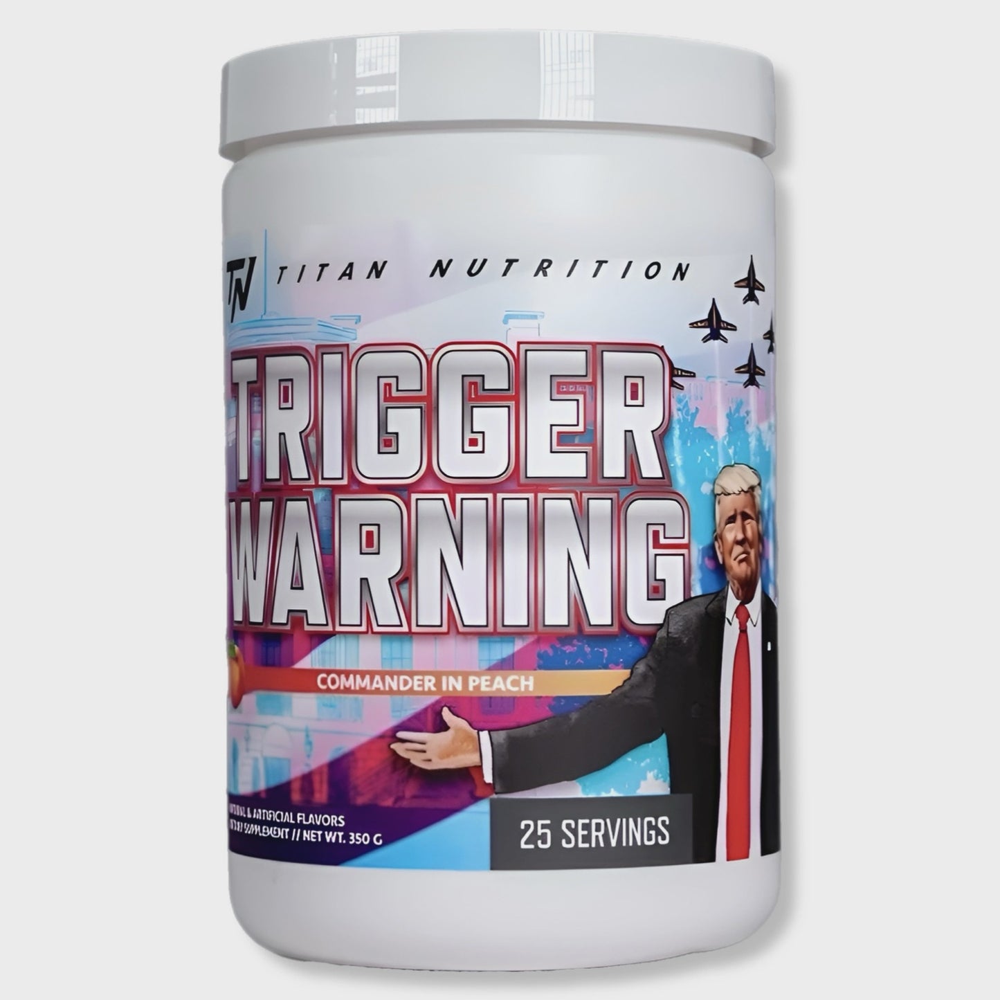 Titan Nutrition - Trigger Warning Commander In Peach - Pre-Workout