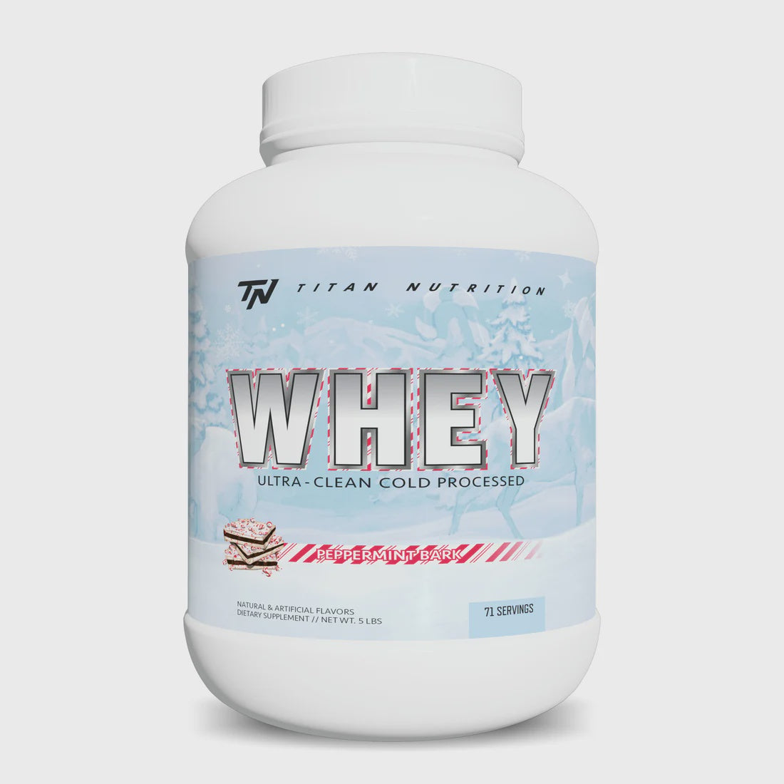 Titan Nutrition - Whey Protein Peppermint Bark - 5lb - Protein Powder