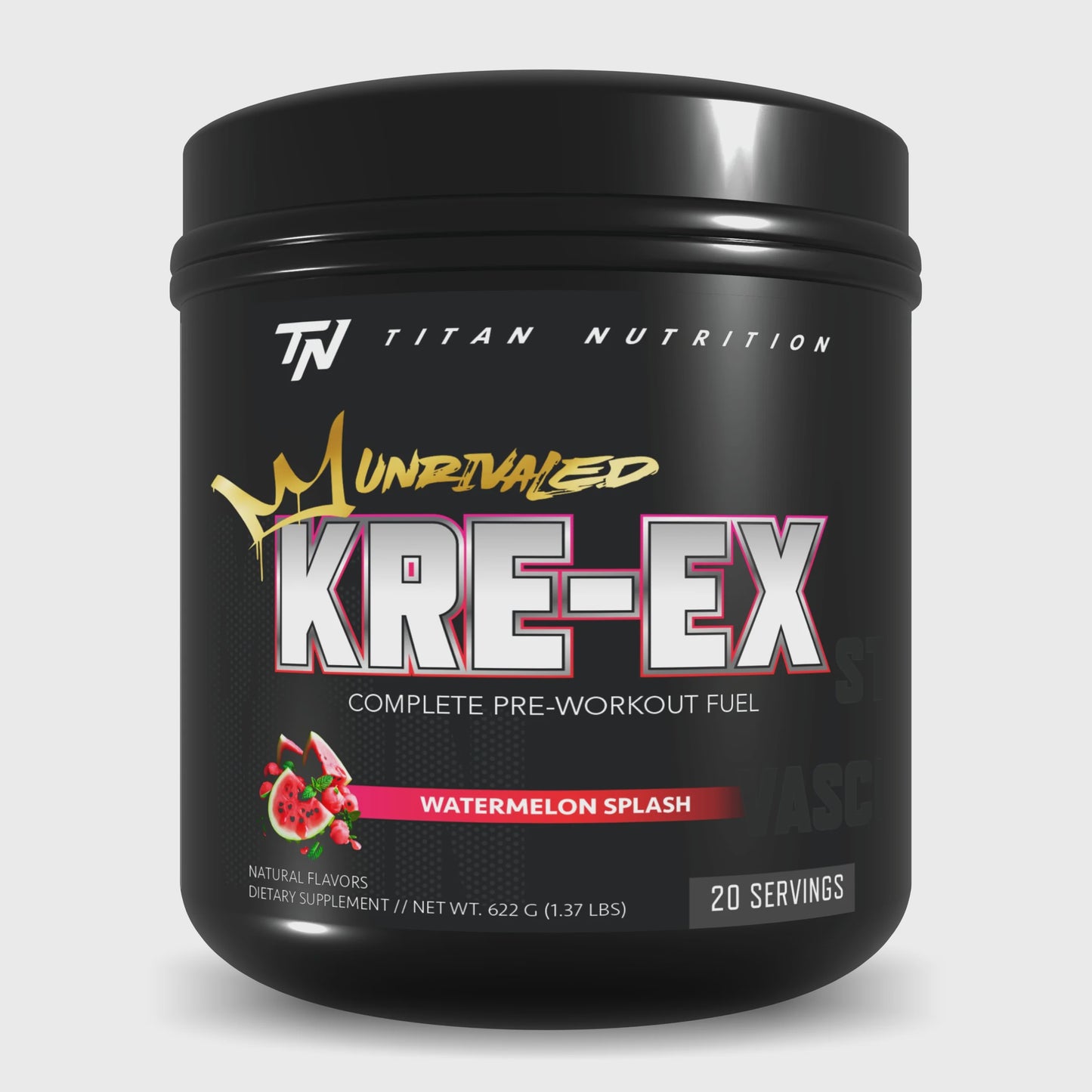 Titan Nutrition - Unrivaled Kre-Ex Watermelon Splash - Pre Workout