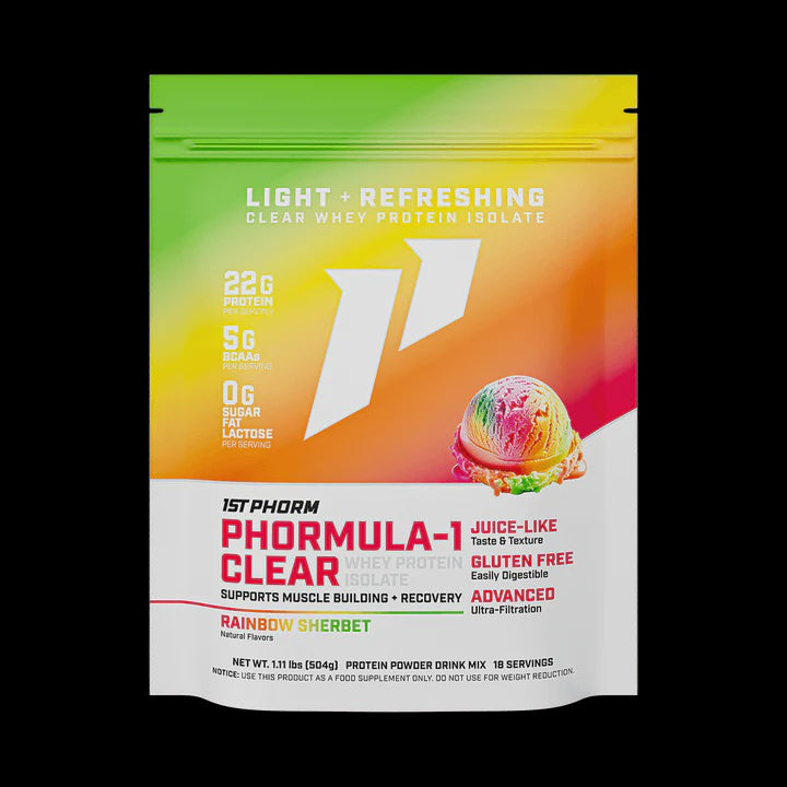 1st Phorm - Phormula-1 Clear Isolate Protein Rainbow Sherbert - Post Workout Recovery