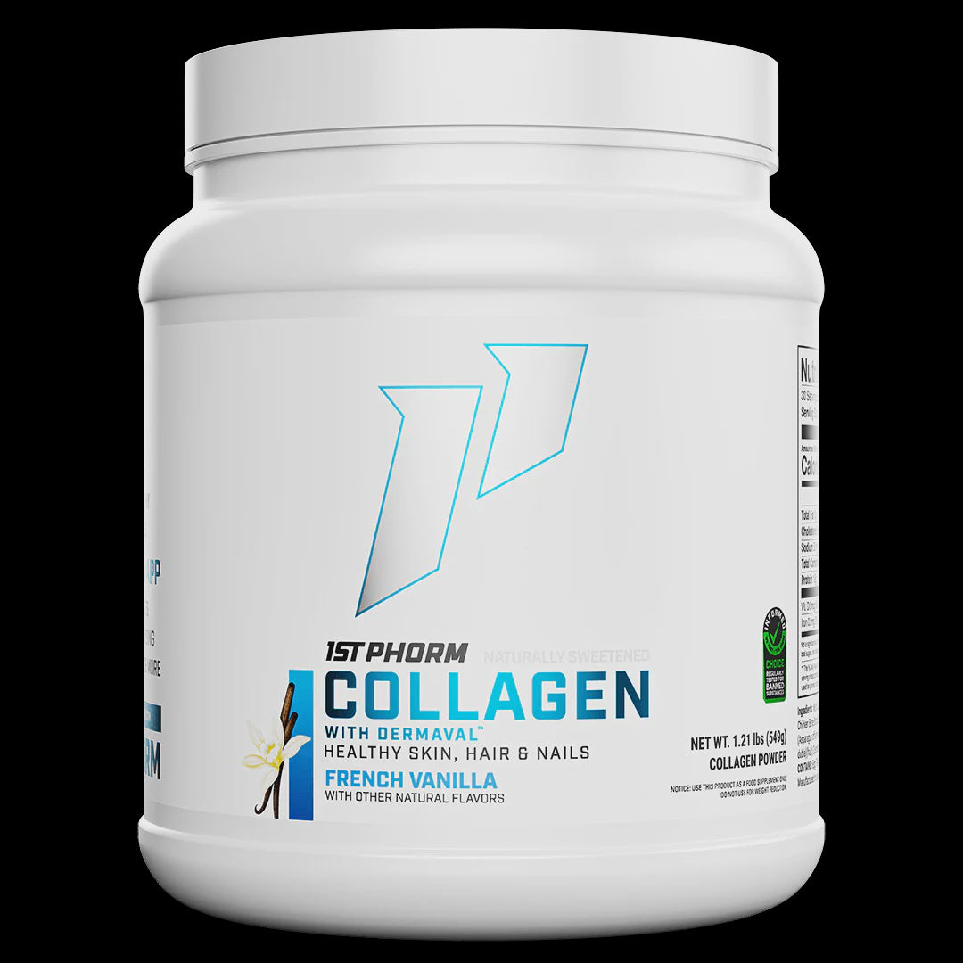 1st Phorm - Natural Collagen With Dermaval French Vanilla - Collagen Powder