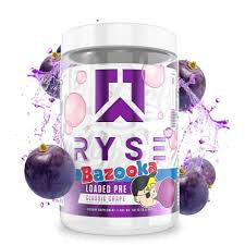 Ryse - Loaded Pre Bazooka Grape - 20 Srv - Pre-Workout