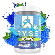 Ryse - Loaded Pre Sour Punch® Blue Razz - 20 Srv - Pre-Workout