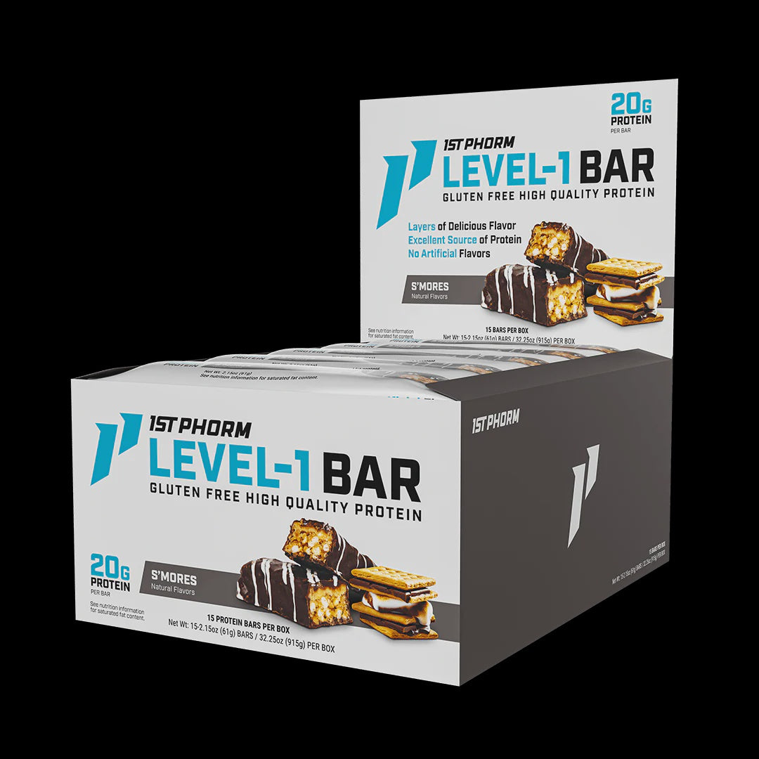1st Phorm - Level 1 Protein Bar S'mores - 15CT - Protein Foods