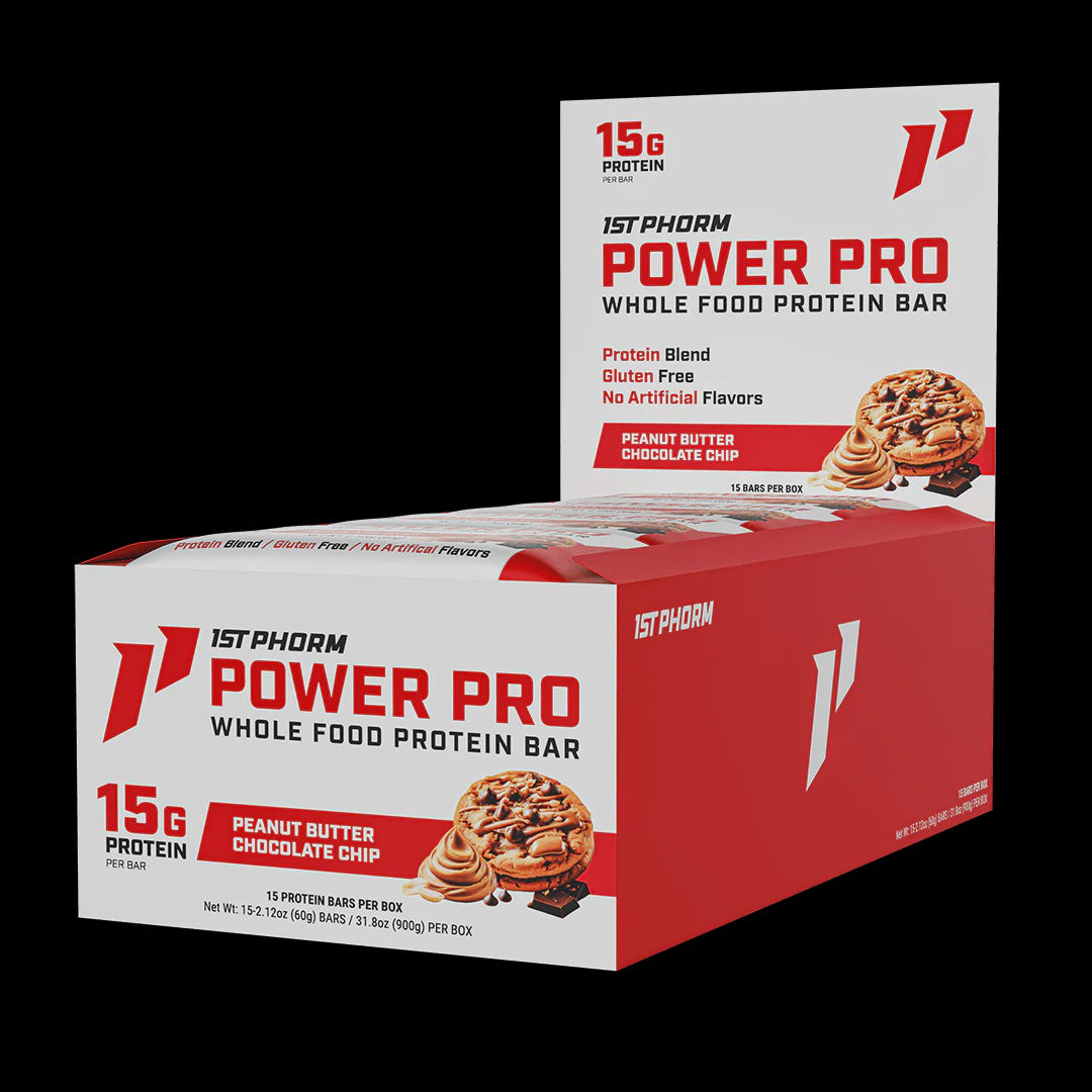 1st Phorm - Power Pro Bar Peanut Butter Chocolate - 15CT - Meal Relacement
