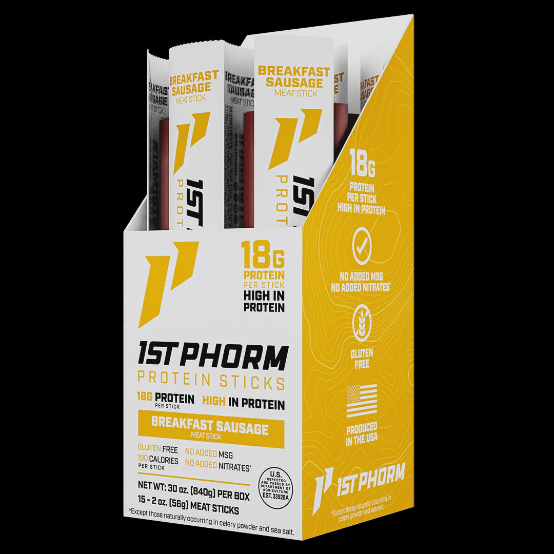 1st Phorm - Protein Sticks Breakfast Sausage - 15CT - Protein Foods