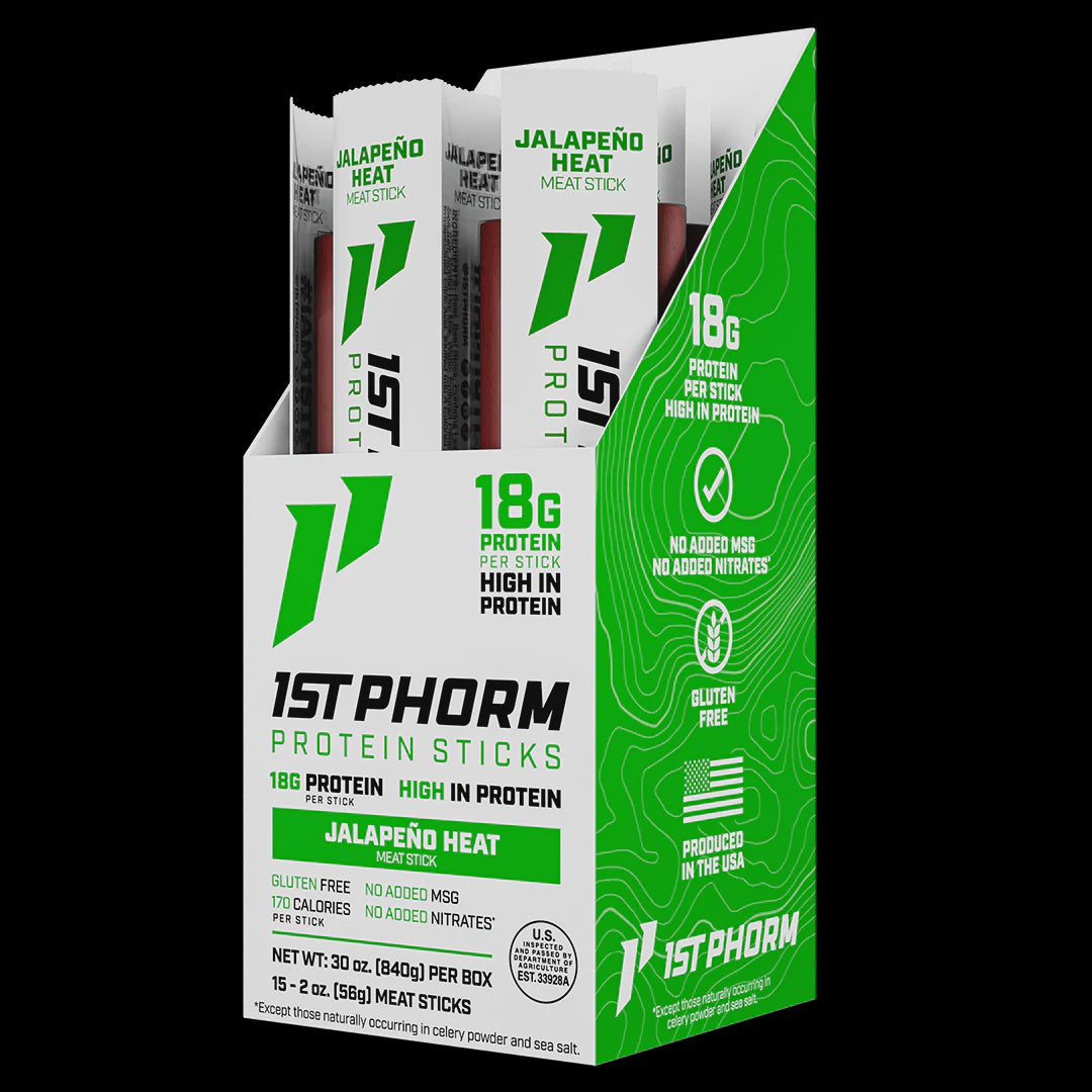 1st Phorm - Protein Sticks Jalepeno Heat - 15CT - Protein Foods