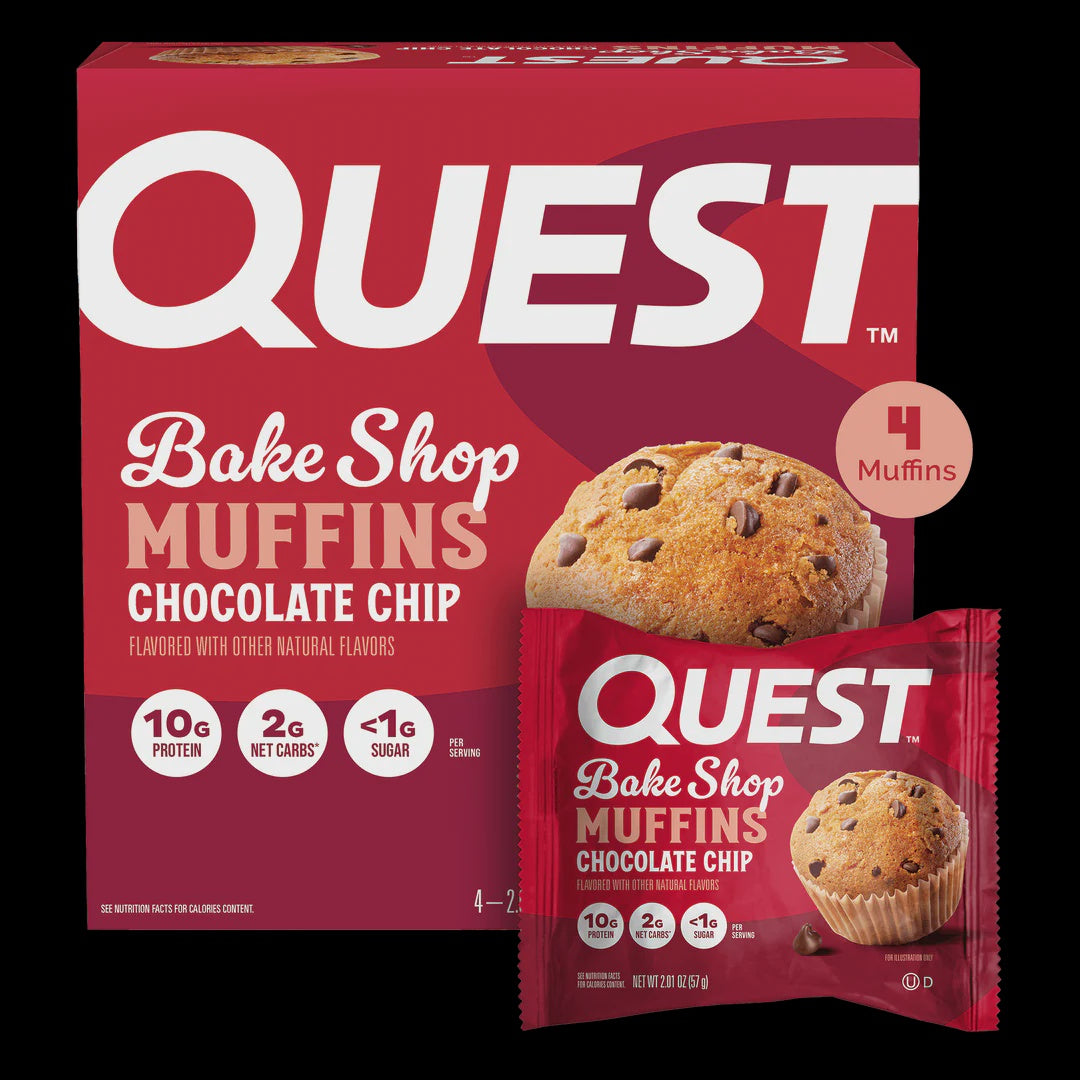 Quest - Baked Shop Chocolate Chip Muffins - Protein Food
