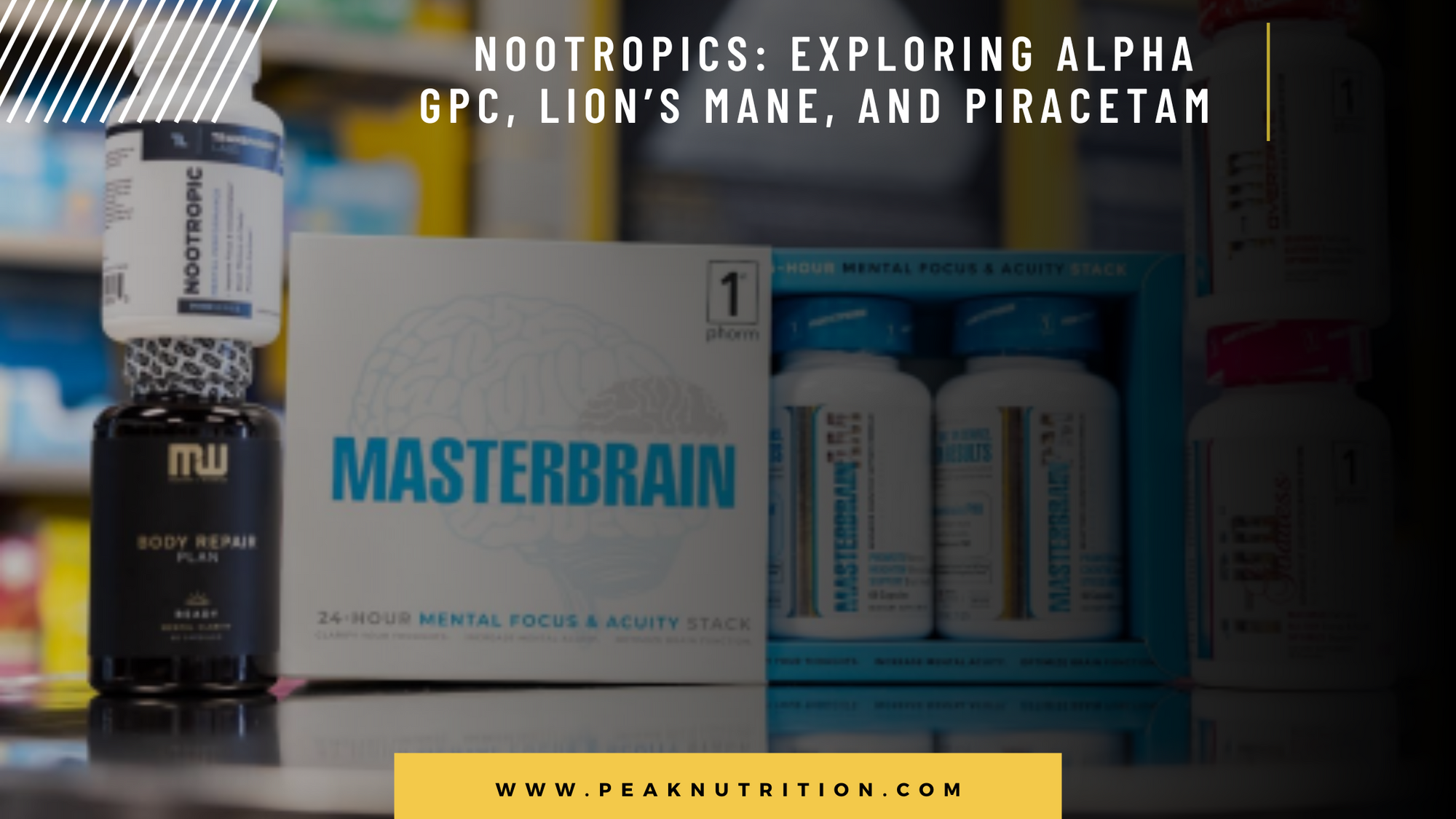 Enhanced Intelligence: Exploring Alpha GPC, Lion's Mane, and Piracetam's Potential