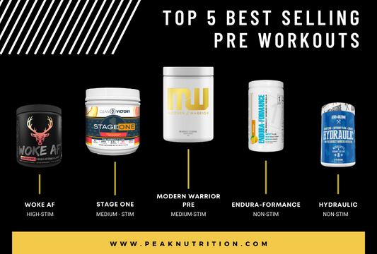 The Top 5 Best Selling Pre-Workouts
