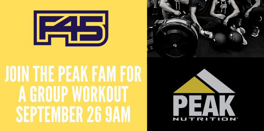 You're Invited: Peak Nutrition September Event With F45 Chandler North