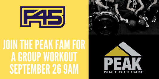 You're Invited: Peak Nutrition September Event With F45 Chandler North