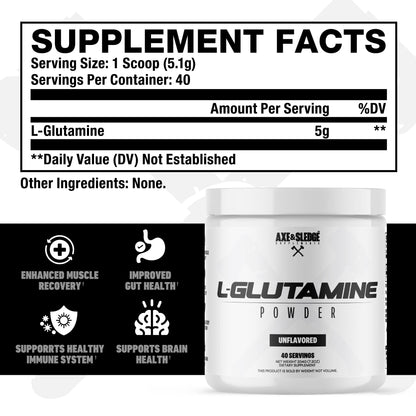 Axe & Sledge Glutamine - Supplement Facts