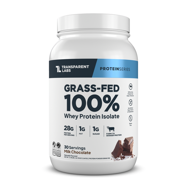 Transparent Labs Grass-Fed Whey Protein Isolate - Milk Chocolate