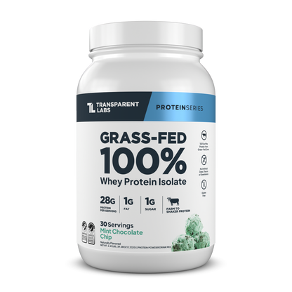 Transparent Labs Grass-Fed Whey Protein Isolate - Mint Chocolate Chip