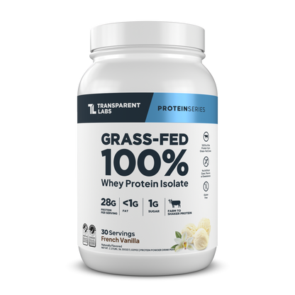 Transparent Labs Grass-Fed Whey Protein Isolate - French Vanilla