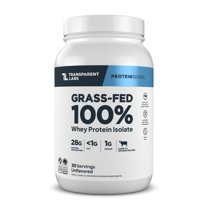 Transparent Labs Grass-Fed Whey Protein Isolate - Unflavored