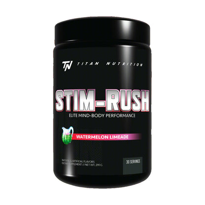 Titan Nutrition STIM-RUSH - Elite Mind-Body Performance Preworkout - Watermelon Limeade