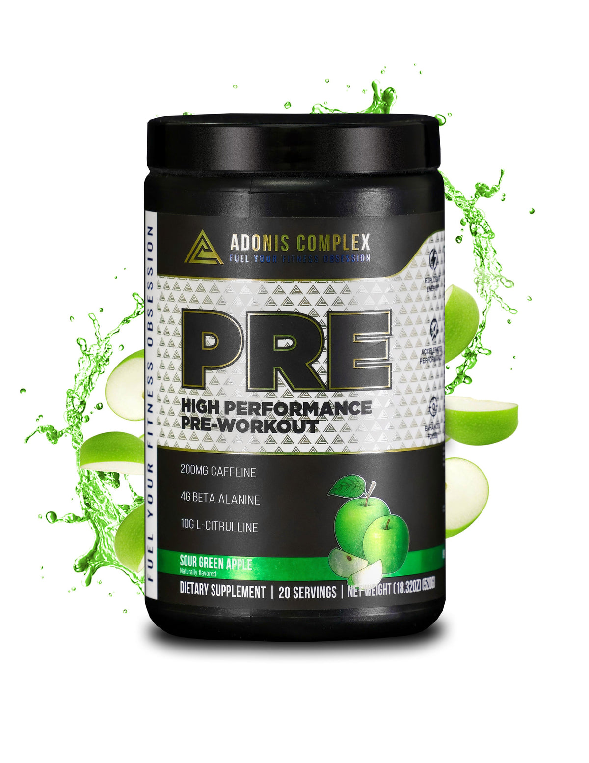 Adonis Complex Pre-Workout - Sour Green Apple