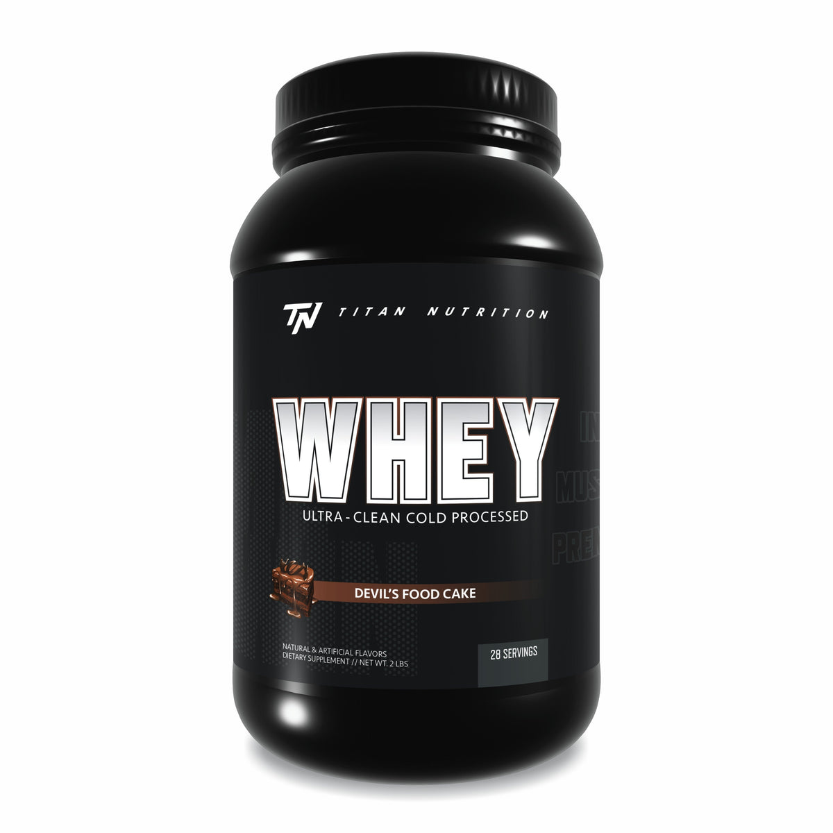 Titan Nutrition 2lb - TITAN WHEY PROTEIN - Devils Food Cake
