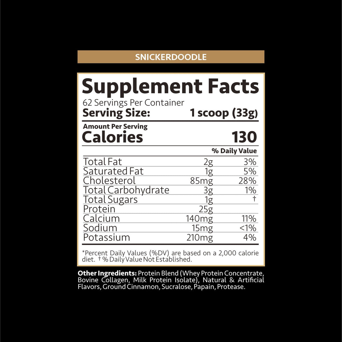 Titan Nutrition 4.5lb - TITAN WHEY PROTEIN - Supplement Facts