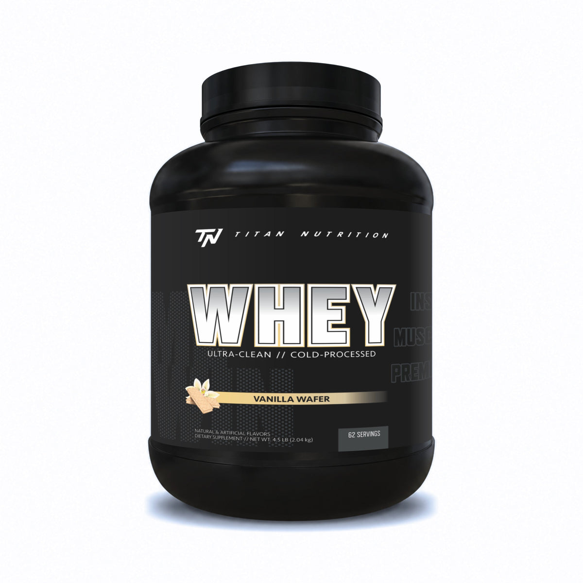 Titan Nutrition 4.5lb - TITAN WHEY PROTEIN - Vanilla Wafer