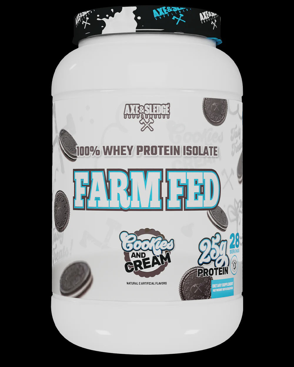 Axe & Sledge  - Farm Fed Cookies  & Cream (2lb) - Protein Isolate