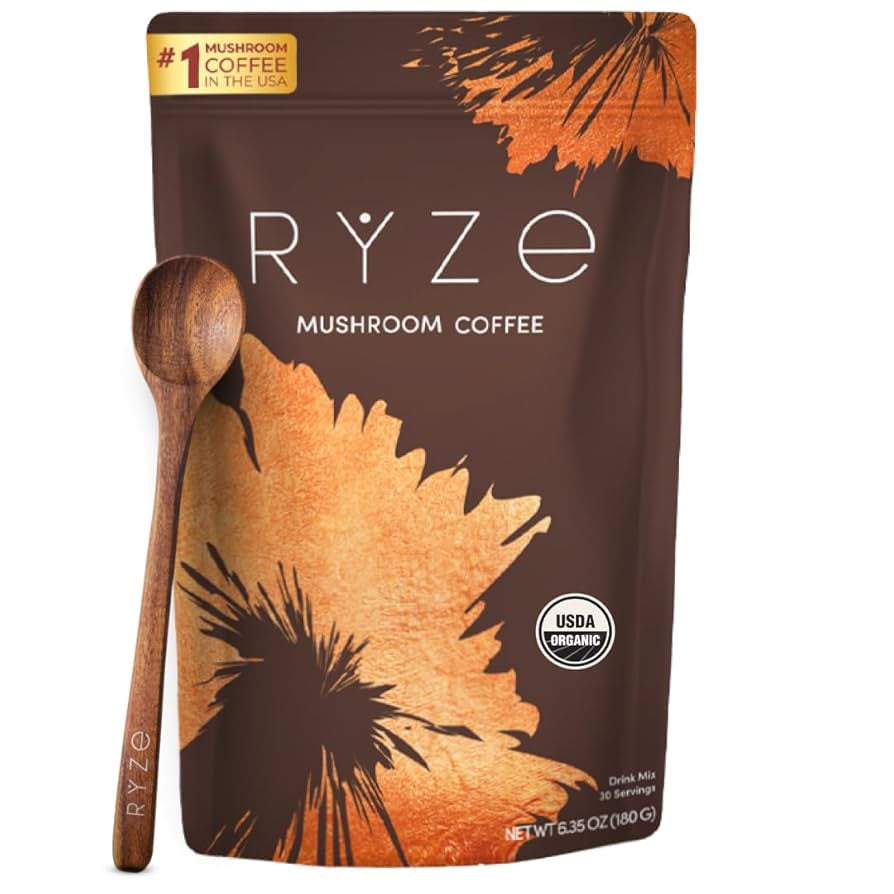 Ryze - Mushroom Coffee - Caffeinated Beverage