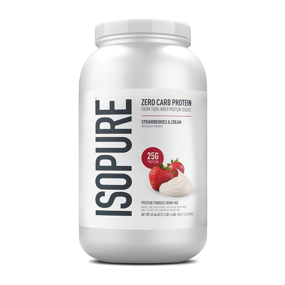 Isopure - Strawberry Zero Carb - 3lb - Protein Isolate