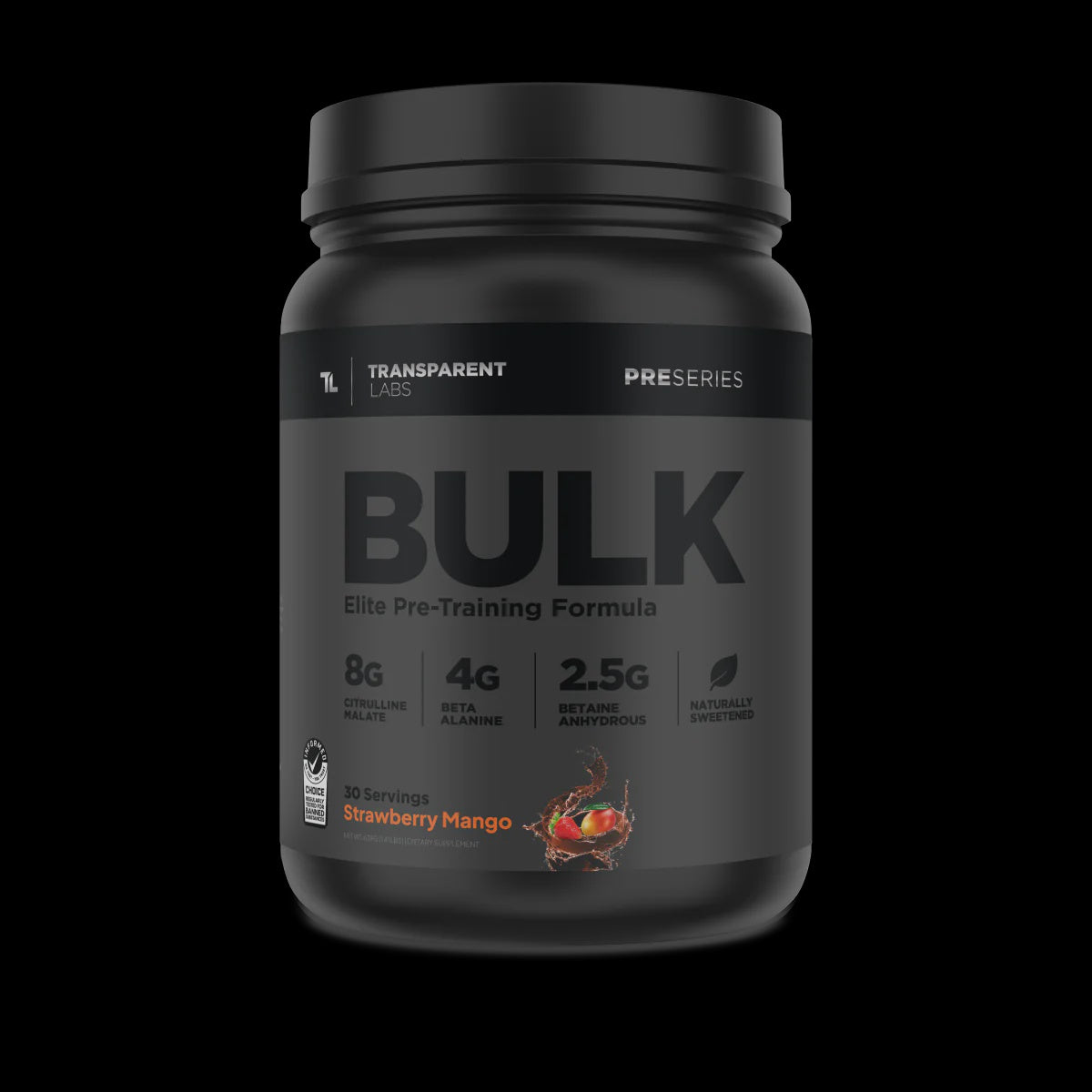 Transparent Labs - BULK Black Strawberry Mango - Pre-Workout