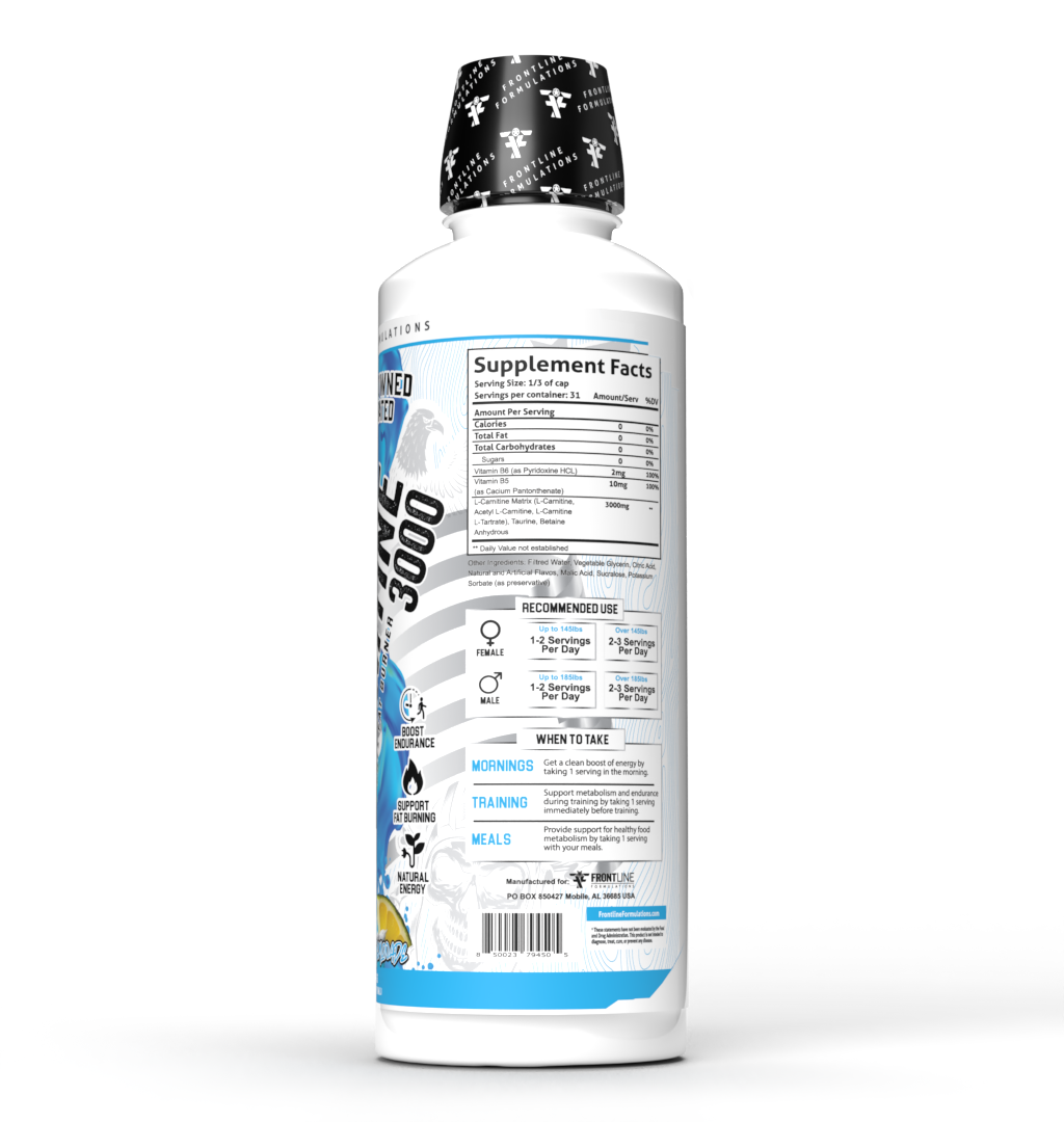 Frontline Formulations L- Carnitine 3000 - Supplement Facts