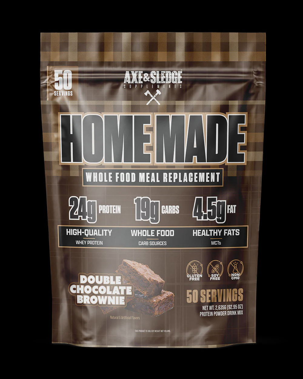 Axe & Sledge - Home Made Bar Double Chocolate Brownie - Meal Replacement