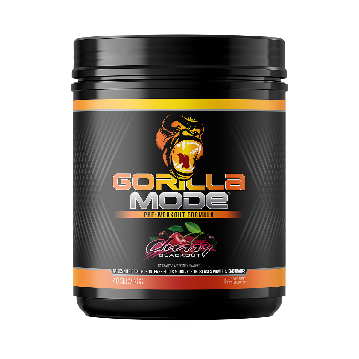 Gorilla Mind Gorilla Mode Pre Workout - Cherry Blackout