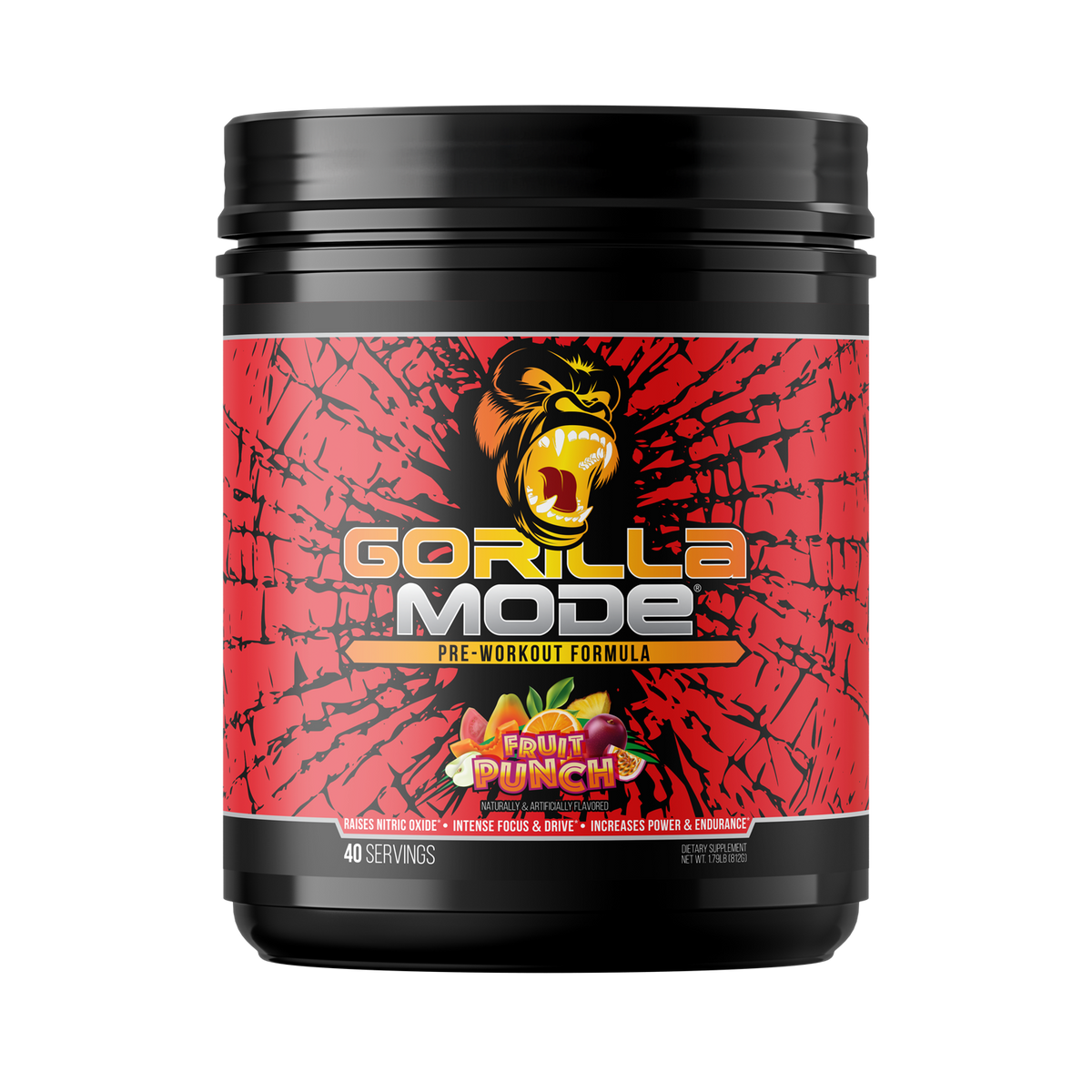 Gorilla Mind Gorilla Mode Pre Workout - Fruit Punch
