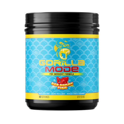 Gorilla Mind Gorilla Mode Pre Workout - Red Gummy Fish