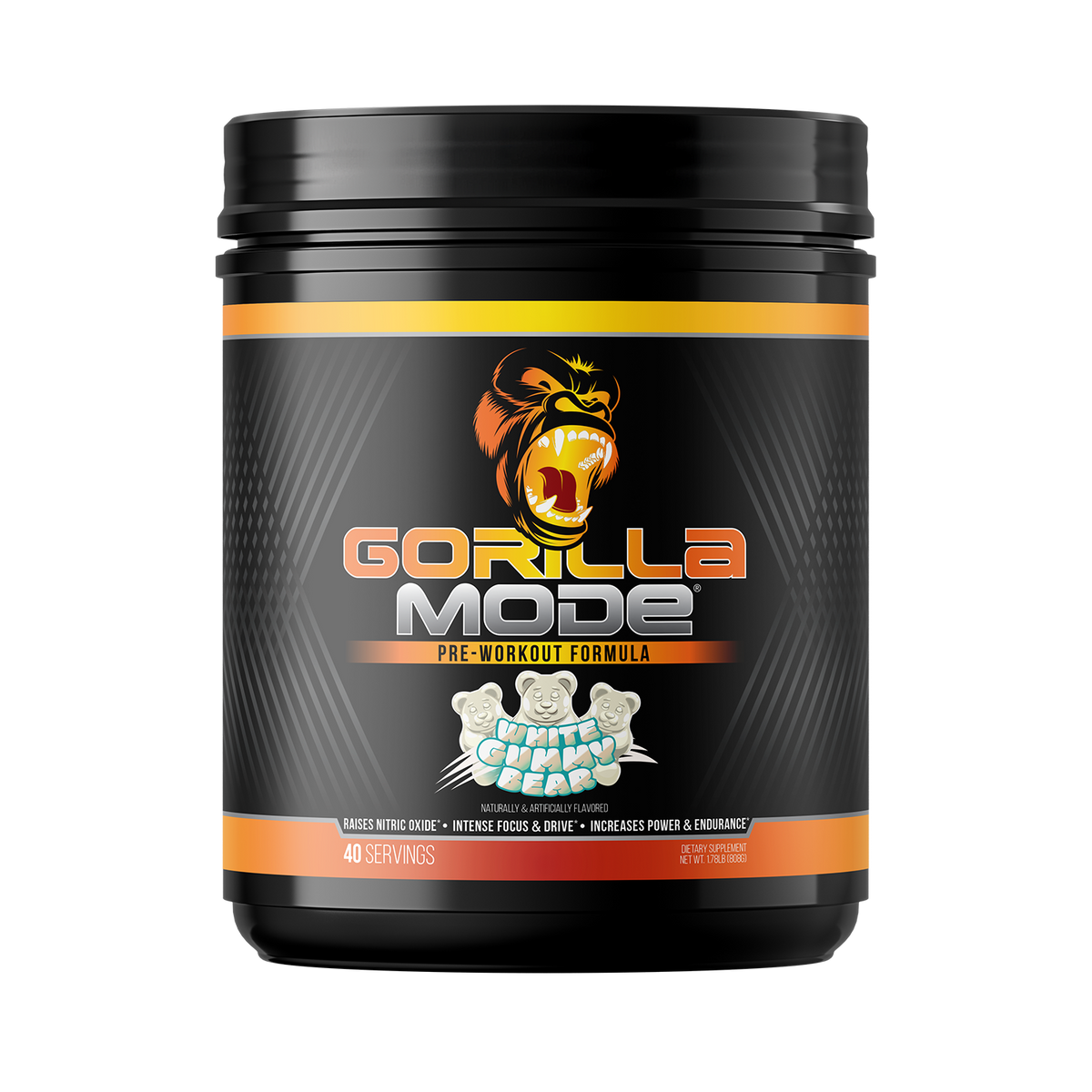 Gorilla Mind Gorilla Mode Pre Workout - White Gummy Bear
