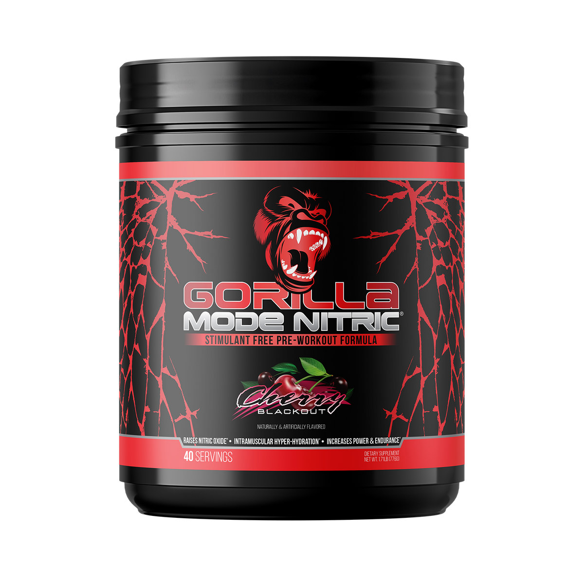 Gorilla Mind Gorilla Mode Nitric Pump - Cherry Blackout
