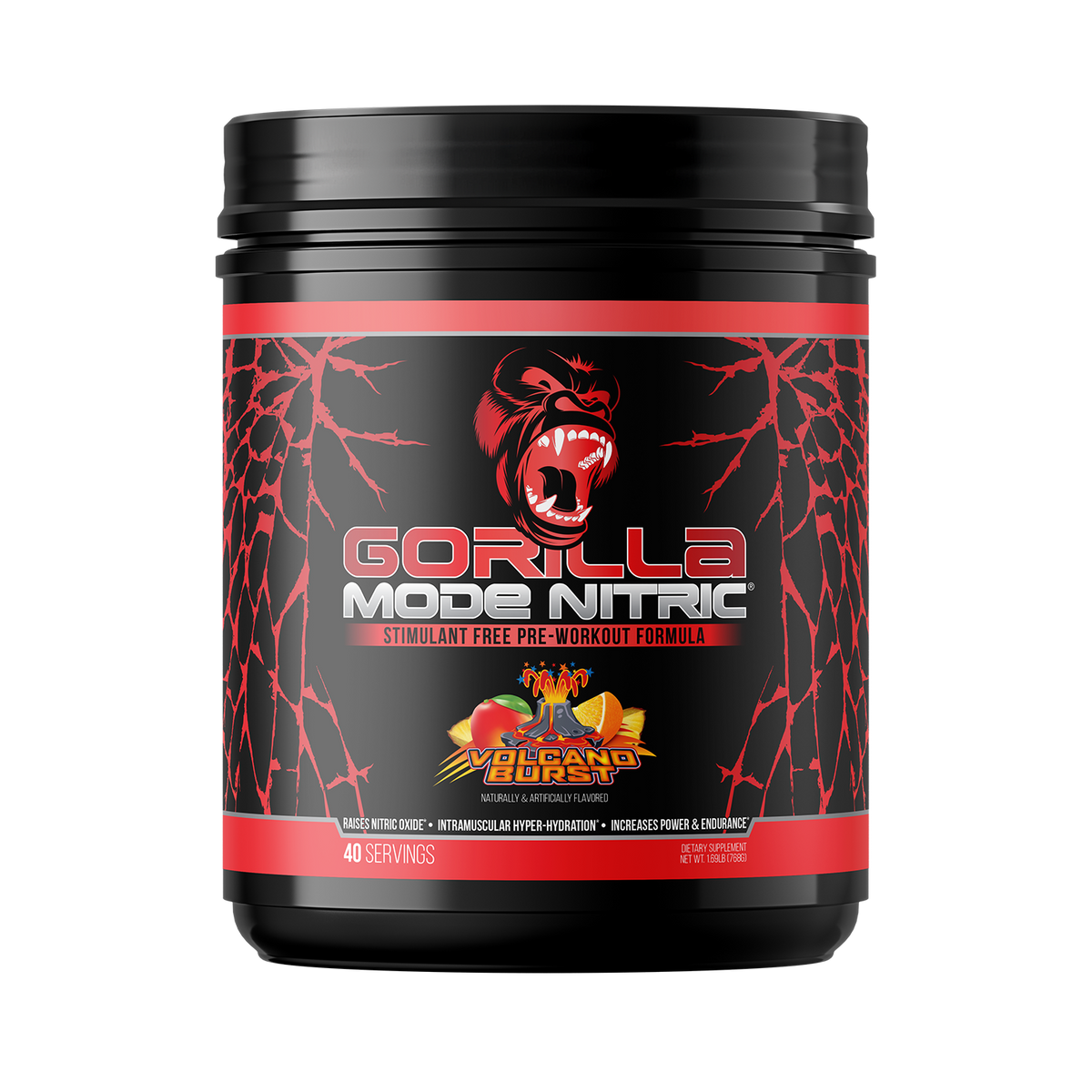 Gorilla Mind Gorilla Mode Nitric Pump - Volcano Burst