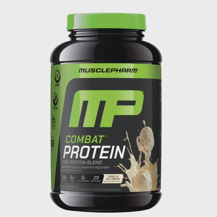 Muscle Pharm - Combat Protein Vanilla - 2lb - Protein Powder
