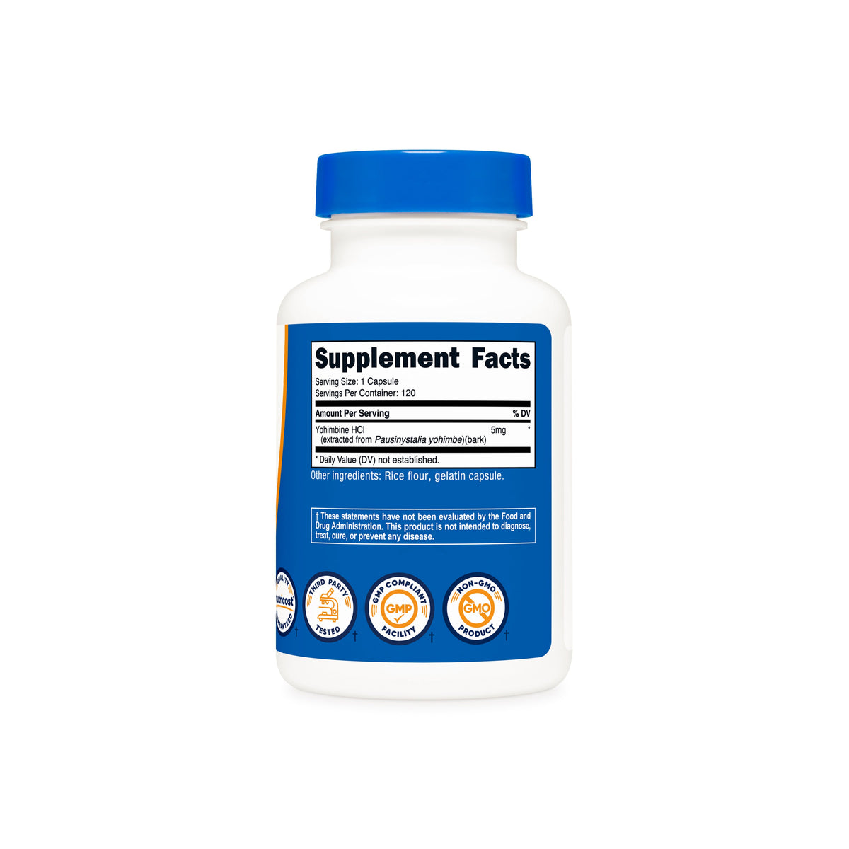 Nutricost Yohimbine - Supplement Facts