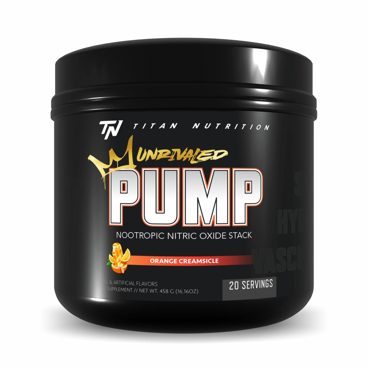 Titan Nutrition PUMP UNRIVALED - Nootropic Nitric Oxide Stack - Orange Creamsicle