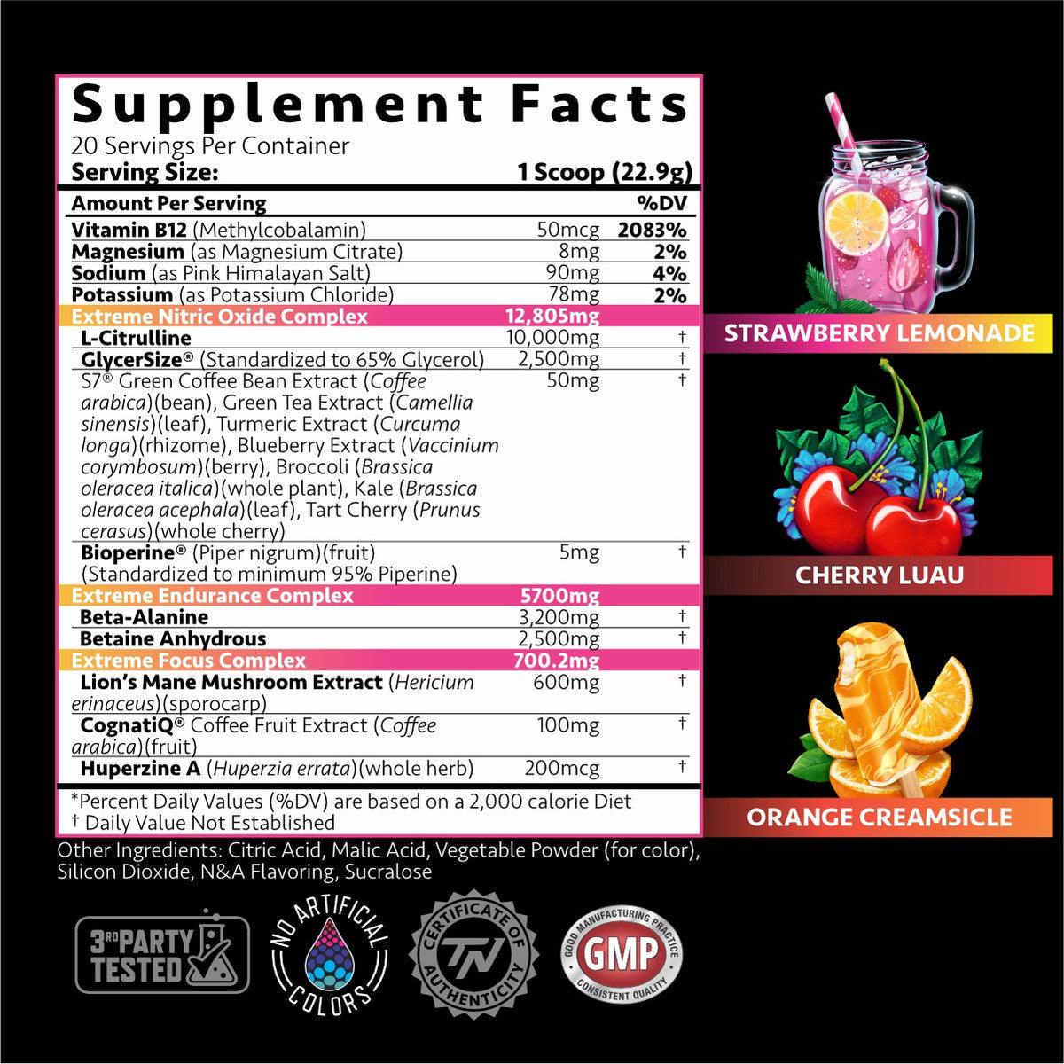 Titan Nutrition PUMP UNRIVALED - Nootropic Nitric Oxide Stack