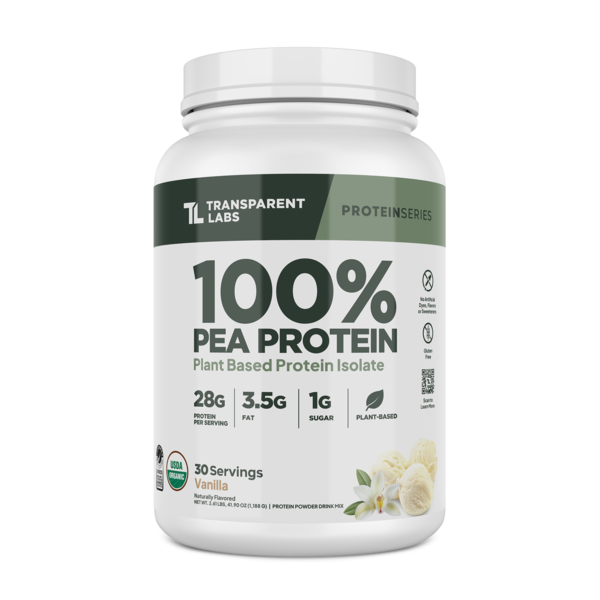 Transparent Labs Pea Protein Isolate - Vanilla