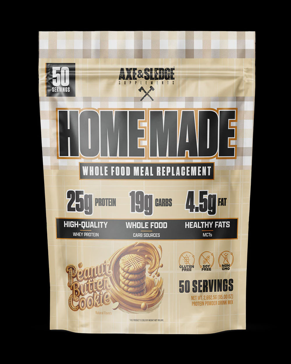 Axe & Sledge - Home Made Bar Peanut Butter Cookie - Meal Replacement