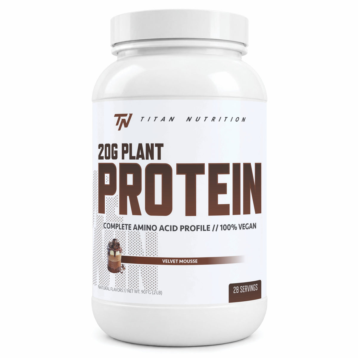 Titan Nutrition 2lb Plant Protein - Velvet Mousse