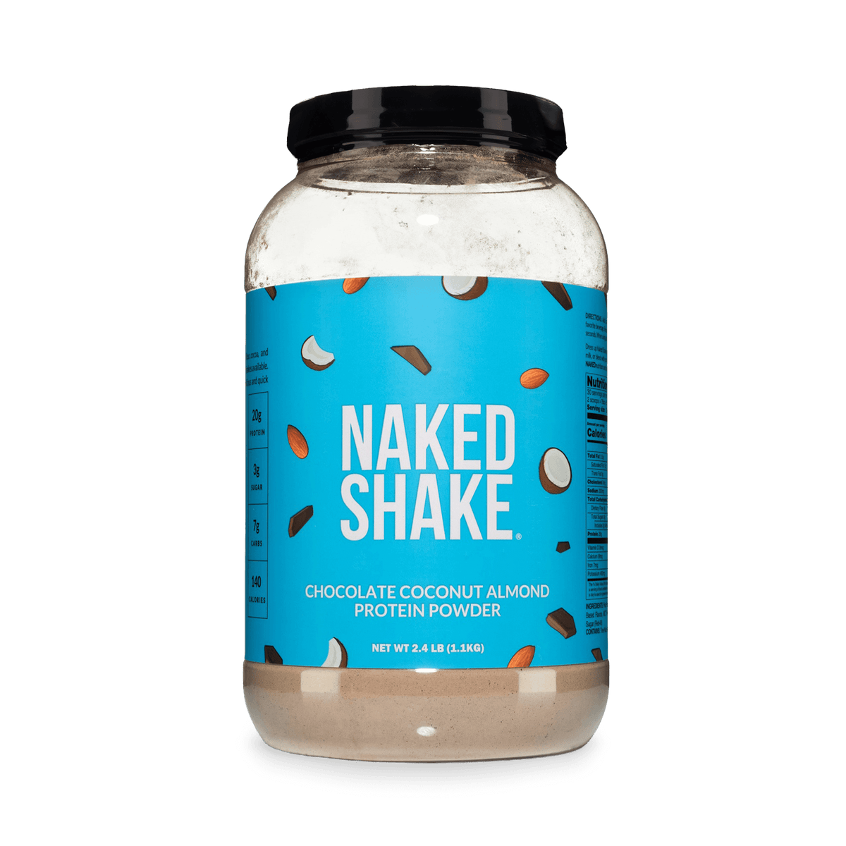 Naked Naked Shake Protein Powder 2lb - Chocolate Coconut Almond