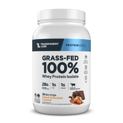 Transparent Labs Grass-Fed Whey Protein Isolate - Salted Chocolate Caramel